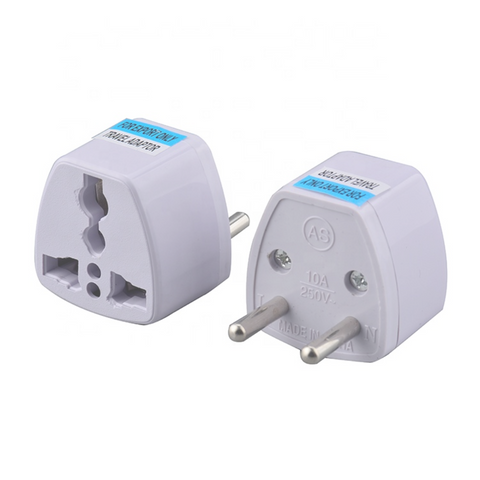 Universal Plug Adapter to EU Outlet (Bulk) - Round Pin