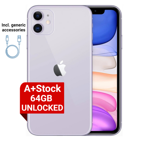 iPhone 11 - 64GB-Purple-Unlocked (OEM Box)
