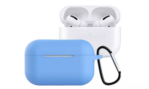 Soft Silicone Protective Case for Airpods Pro - Blue
