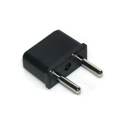 Travel Adapter EU to US Plug Adapter (Round Pin)