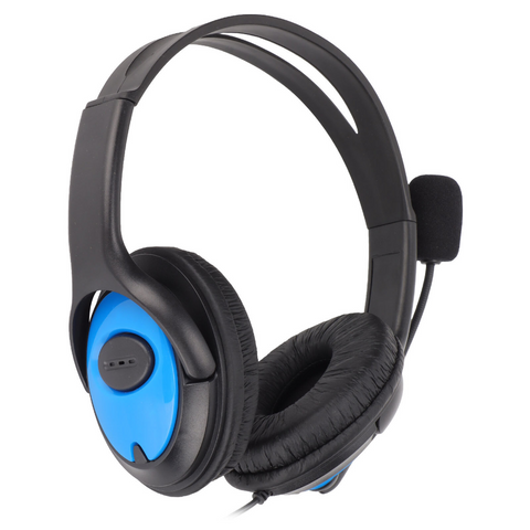X4 Wired Gaming Headphones w/ Mic (3.5mm) - Black/Blue